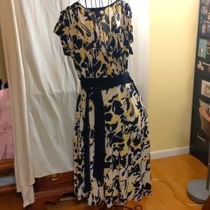 Tracy Evans sz 10 dress, black & yellow